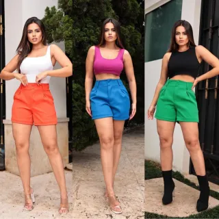 Elegante alfaiataria feminina em poliéster, dois botões sem cinto - M