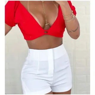 Calça Alfaiataria Feminina de Verão com Bolso Lateral - Modelo Zara, Cintura Alta e Elegância - Nude