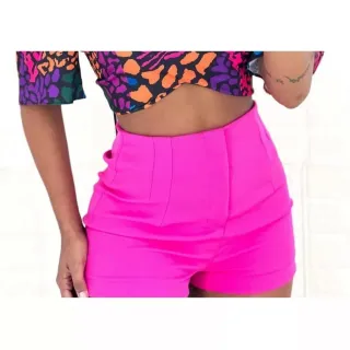 Calça Alfaiataria Feminina de Verão com Bolso Lateral - Modelo Zara, Cintura Alta e Elegância - Nude