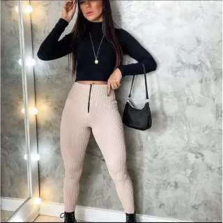 Zíper 3D com Calça Canelada - Promoção - Verde Militar