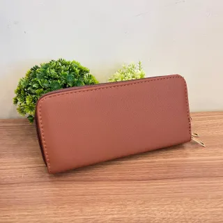 Bolsa de Mão e Carteira Feminina Long com 2 Zíper - Preta