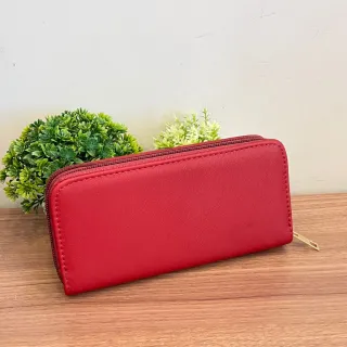 Bolsa de Mão e Carteira Feminina Long com 2 Zíper - Preta