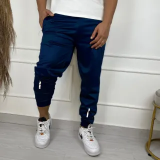 Agasalho Casual Treino Refletivo Dry Fit Skinny Jogger de Calça - Cinza