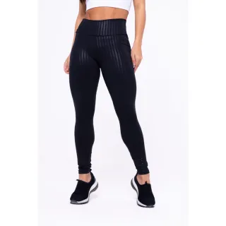 Calça Modeladora Feminina Wolfox Cintura Alta Brilho Molhado Academia Fitness - Verde Militar