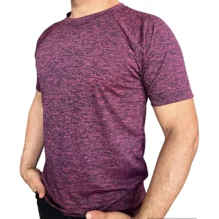 Treino Fitness Camiseta Masculina Dry Fit Mesclas Academia - ROSA MESCLA
