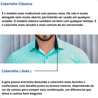 Camisa Social Masculina Luxo Exclusiva Manga Longa Slim Tricoline - Compre Online na Raryel - Verde Claro