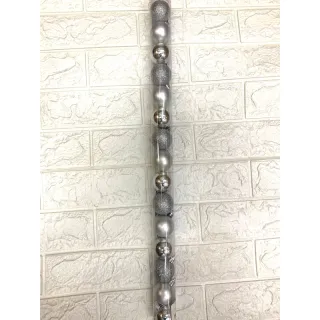 Bola Lisa Fosca Glitter 6cm 9uni, 5cm 12uni e 4cm 15uni - Vermelho (6cm 9 unidades )