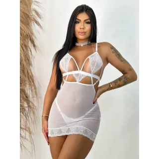 Camisola Acompanha Melissa (Calcinha) - Raryel - Branco