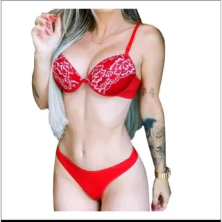 Promoção kit com 10 Conjuntos Lingerie Calcinha + sutiã - G, GG