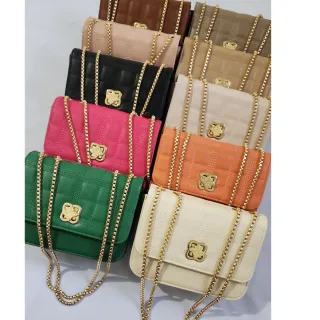 Moda Blogueira: Bolsa Feminina Pequena Festa Balada Alça de Corrente Transversal