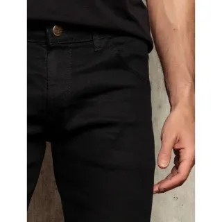 Calça Skinny Masculina Premium Elastano Amaciada Slim - Preto