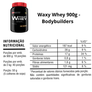 Kit Suplementos - Whey Protein Waxy Whey 900g + Bcaa 100g + Power Creatina 100g - Cappuccino