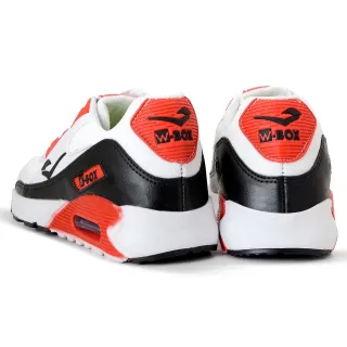 Promoção Tênis Air Box Unissex Branco Vermelho - Confortável e Esportivo - Branco/vermelho