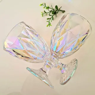 Taças Diamond Furta Cor Jogo de 6 - 300ml - Rosa Furtacor
