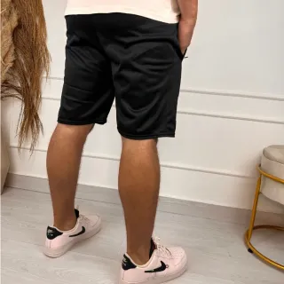Bermuda Masculina Fitness Street Refletiva - Preto