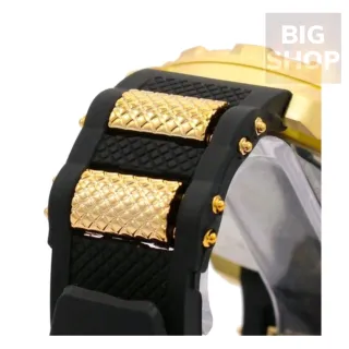 Estilo e Elegância: Kit Colar Cruz + Pulseira Ouro Prata + Relógio Masculino - Dourado