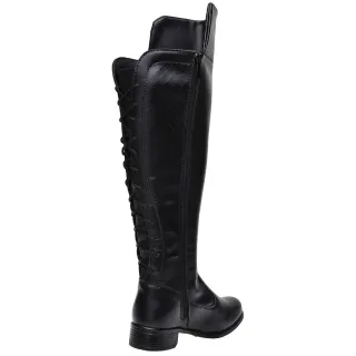 Oferta: Bota Confortável Feminina Over The Knee Cano Alto Macia e Leve para o Dia a Dia - PRETO-281