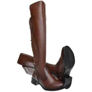 Oferta: Bota Confortável Feminina Over The Knee Cano Alto Macia e Leve para o Dia a Dia - PRETO-281