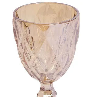 300ml Luster Ambar Diamond Taças 6 Jogo - Único