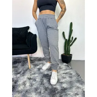 Feminino Calça Jogger Moletom - Azul Marinho