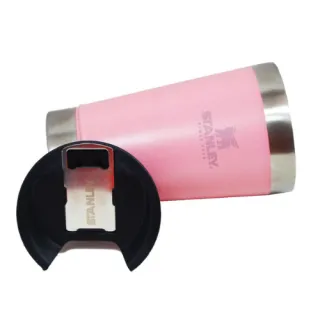 Copo Térmico Inox com Tampa e Abridor - Kit com 2 Copos - Vermelho