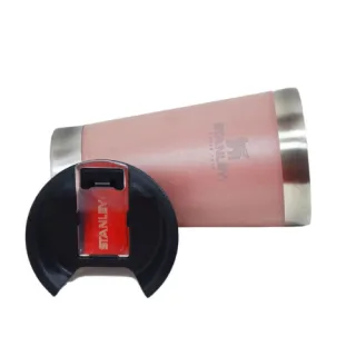 Copo Térmico Inox com Tampa e Abridor - Kit com 2 Copos - Vermelho