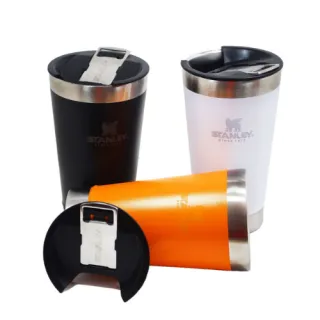 Copo Térmico Inox com Tampa e Abridor - Kit com 2 Copos - Vermelho