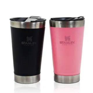 Copo Térmico Inox com Tampa e Abridor - Kit com 2 Copos - Vermelho