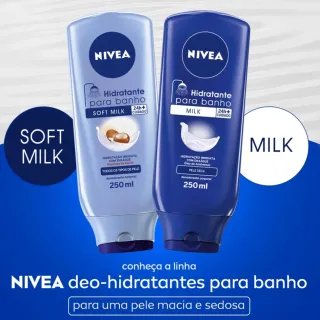Hidratante Desodorante Nivea Milk Para Banho - 250ml - Único