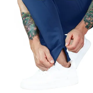 Treino DryFit Tactel Calça Esportiva Masculina Academia com Elastano - Azul Marinho