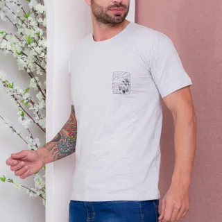 Camiseta Malha Estampa Manga Curta 100% Algodão - Direto da Fábrica - Branco