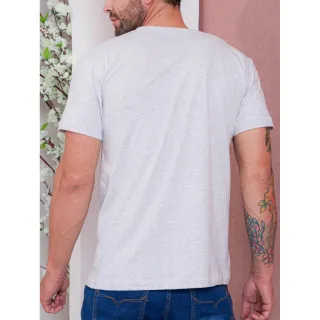 Camiseta Malha Estampa Manga Curta 100% Algodão - Direto da Fábrica - Branco