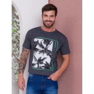 Camiseta Malha Estampa Manga Curta 100% Algodão - Direto da Fábrica - Branco