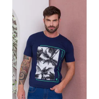 Camiseta Malha Estampa Manga Curta 100% Algodão - Direto da Fábrica - Branco