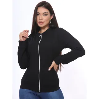 Casaco Feminino com Zíper - Jaqueta Bomber em Promoção - Vinho