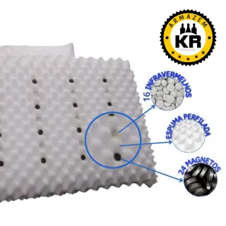 Travesseiro Magnetico Terapeutico Infravermelho Ortopedico D28 - Único