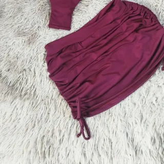 Saia de biquíni com 3 peças - Compre online na Raryel - Amarelo néon 3 peças