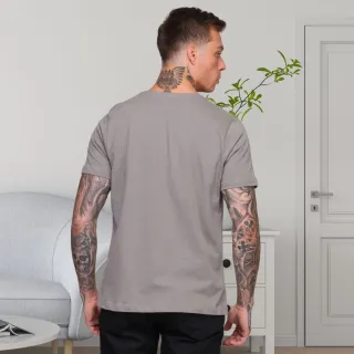 Estampa Águia Camiseta Masculina - Cinza Mescla