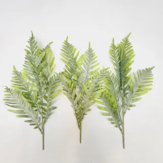 Decoração Casamento, Arranjos e Festas: Kit/3 Matinho de folha planta artificial - 3 x 6411-E(Amarelo)