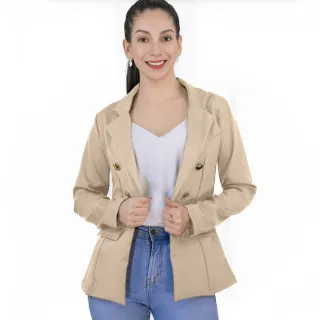 Moda Feminina: Blazer Alfaiataria Social com Botão - Raryel - Azul Royal