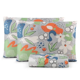 Lençol Queen 3 Peças 200 Fios - Toque Macio e Várias Estampas - Palha Liso