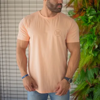 Roupas Masculinas Estampadas 100% Algodão - SRMN Flechas Serumano - Salmão