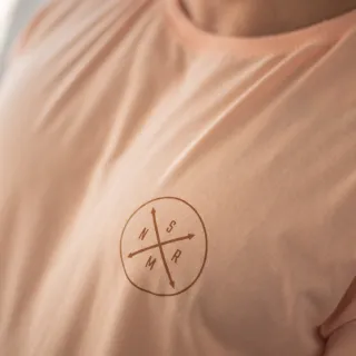 Roupas Masculinas Estampadas 100% Algodão - SRMN Flechas Serumano - Salmão