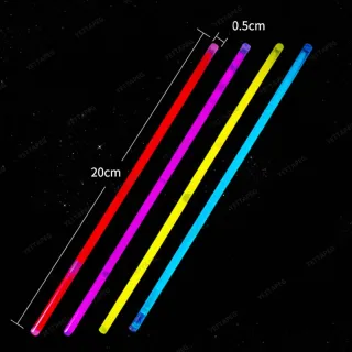 Pulseira Neon Fluorescente Tubo - 50 Unidades para Festas e Baladas - Único
