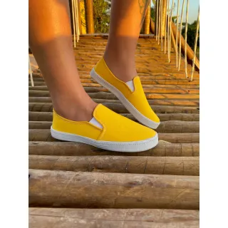 Promoção Sapatilha Casual Feminina - Desconto Online - Amarelo