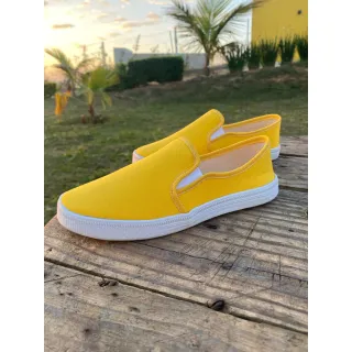 Promoção Sapatilha Casual Feminina - Desconto Online - Amarelo