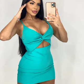 Tubinho Curto Feminino com Nó - Compre na Raryel - Rosa