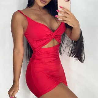 Tubinho Curto Feminino com Nó - Compre na Raryel - Rosa