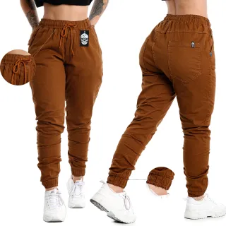 Lançamento Premium: Calça Jogger Feminina Cintura Alta - Caramelo