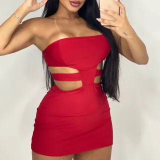 Tomara Que Caia Tubinho Curto Vestido - Roxo